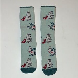 Moomin Socks Teal green Muumi Finland kids size